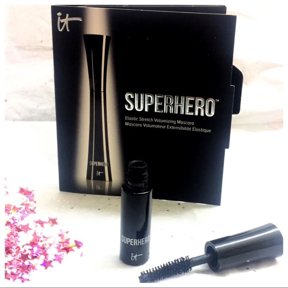 IT COSMETICS Superhero Volumizing Mascara Black .17‎ oz Deluxe Travel Size NWT